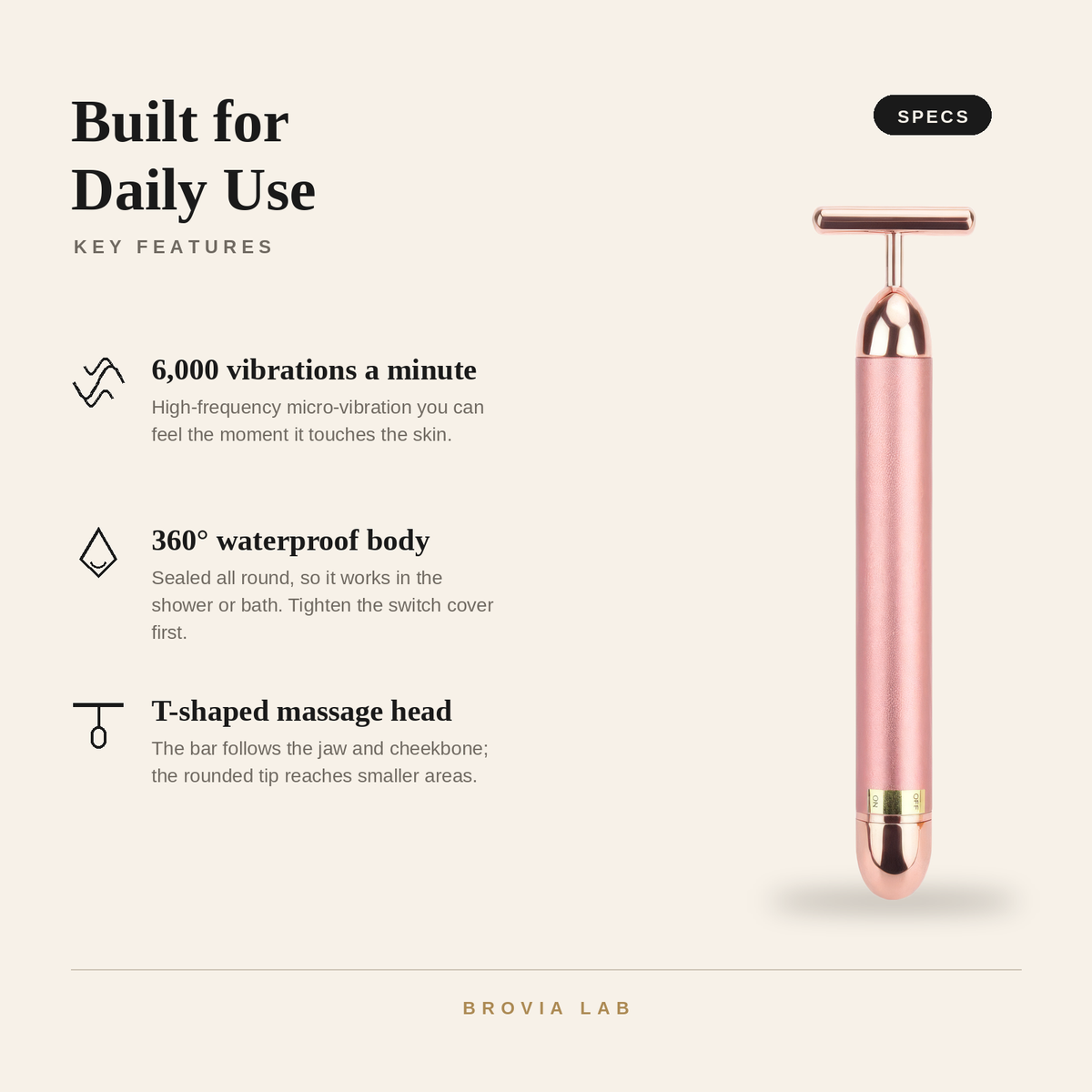 24K Gold Vibrating Face Lifter
